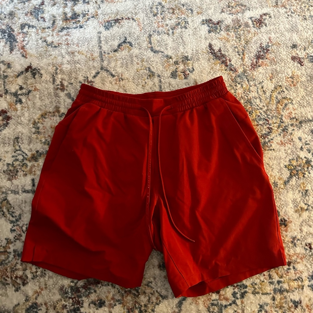 Lulu Pool Short 7" Red